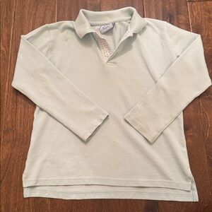 Eyelet & Ivy Pale Blue Polo - long sleeve sz 7